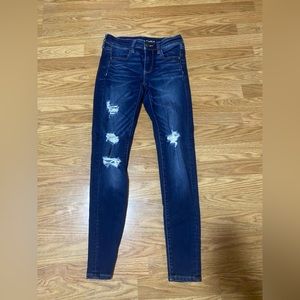 American eagle skinny ripped jeans